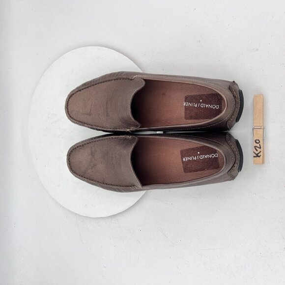 Donald J Pliner Vieto Men Size 11M Gold leather Slip On Loafer Casual Shoes - Picture 9 of 14